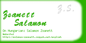 zsanett salamon business card